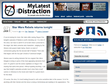 Tablet Screenshot of mylatestdistraction.com